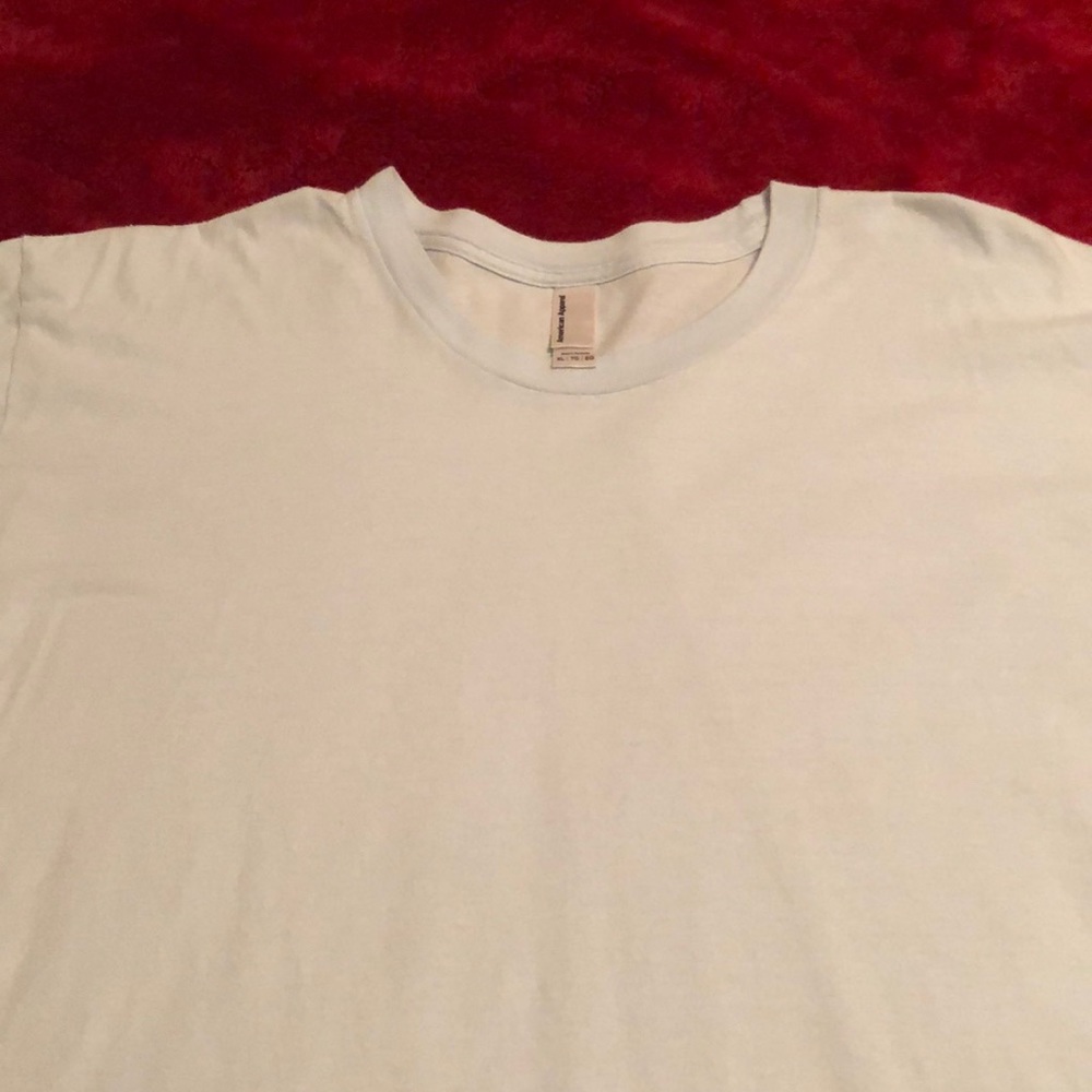 American Apparel Baby Blue XL t shirt